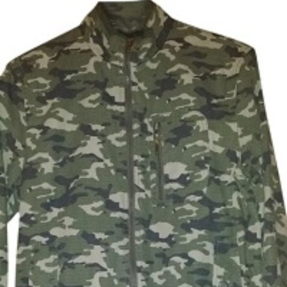 SALE! American Rag Dusty Olive Green Camo Bomber Jacket - Picture 2 of 10